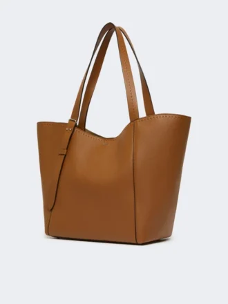 Archetipo-Handtasche aus Leder, bernsteinfarben