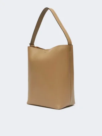 Archetipo Medium Leder-Beuteltasche, mud
