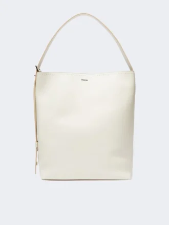 – Archetipo Medium Ledertasche, weiß