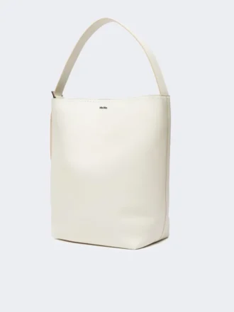 – Archetipo Medium Ledertasche, weiß
