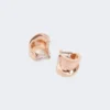 Asymmetrische Metallohrringe, bronzefarben Asymmetrische Metallohrringe, bronzefarben