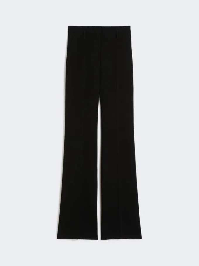 Ausgestellte Cady-Hose, schwarz