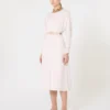 Ausgestelltes Kleid aus Cady, rosa Ausgestelltes Kleid aus Cady, rosa