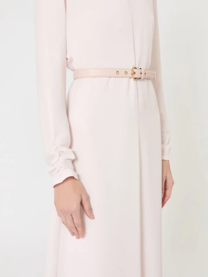 Ausgestelltes Kleid aus Cady, rosa Ausgestelltes Kleid aus Cady, rosa