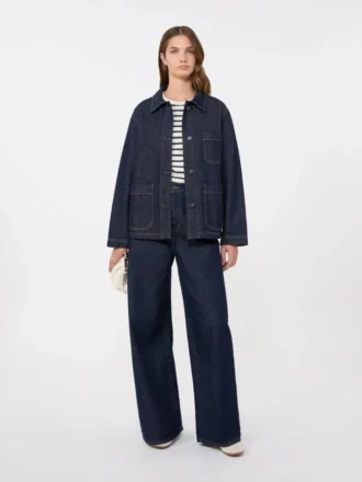 Authentische Denim-Shacket, marineblau