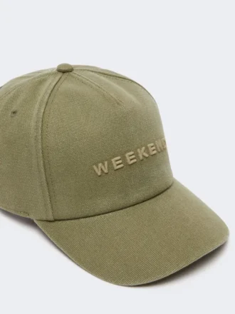 Baseballkappe aus Canvas, khaki