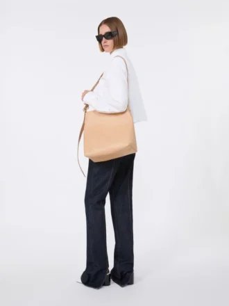 Baumwoll-Cropped-Shirt mit Plissee am Rücken, optisches Weiß