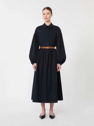 Baumwoll-Hemdkleid, marineblau
