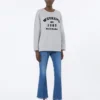 Baumwoll-Sweatshirt mit Rundhalsausschnitt, hellgrau Baumwoll-Sweatshirt mit Rundhalsausschnitt, hellgrau