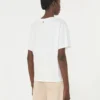 Baumwoll-T-Shirt mit grafischem Aufdruck, weiß Baumwoll-T-Shirt mit grafischem Aufdruck, weiß