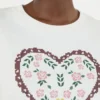 Baumwoll-T-Shirt mit grafischem Aufdruck, weiß Baumwoll-T-Shirt mit grafischem Aufdruck, weiß