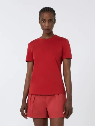 Baumwoll-T-Shirt, rot