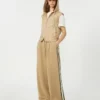 Baumwolljersey-Hose, haselnussbraun