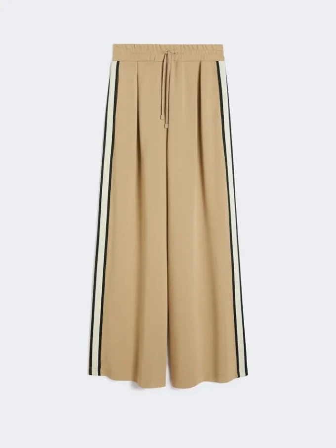 Baumwolljersey-Hose, haselnussbraun