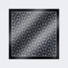 Bedrucktes quadratisches Seidenfoulard, marineblau Bedrucktes quadratisches Seidenfoulard, marineblau