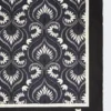Bedrucktes quadratisches Seidenfoulard, marineblau Bedrucktes quadratisches Seidenfoulard, marineblau