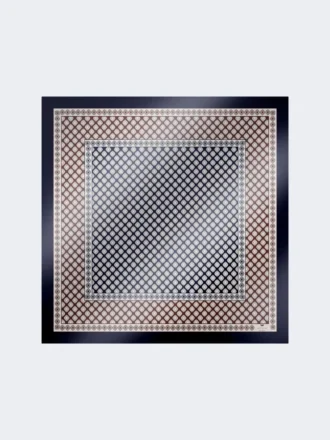 Bedrucktes Seidenfoulard, schlammfarben