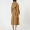 Übergroßer, wasserabweisender Trenchcoat aus Twill, braun