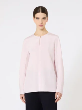 Bluse aus Seidenkrepp, rosa