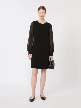 Cady-Cocktailkleid, schwarz