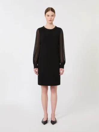 Cady-Cocktailkleid, schwarz