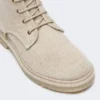 Combat-Stiefel aus reinem Kaschmir, beige Combat-Stiefel aus reinem Kaschmir, beige