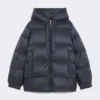 Daunenjacke aus wasserabweisendem Canvas, mitternachtsblau Daunenjacke aus wasserabweisendem Canvas, mitternachtsblau