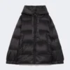 Daunenjacke aus wasserabweisendem Canvas, schwarz Daunenjacke aus wasserabweisendem Canvas, schwarz