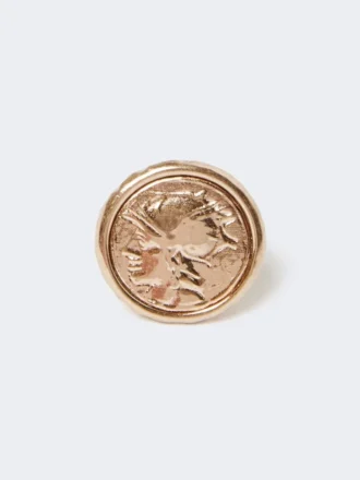 Dogenring aus Metall, Gold Dogenring aus Metall, Gold