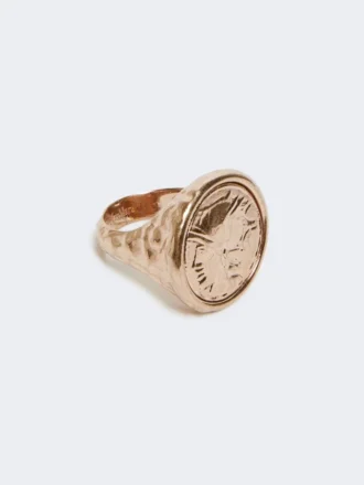Dogenring aus Metall, Gold Dogenring aus Metall, Gold