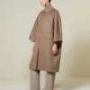 Doppelter Kaschmir-Cape-Mantel, Taubengrau Doppelter Kaschmir-Cape-Mantel, Taubengrau
