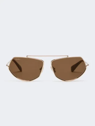Eckige Sonnenbrille, braun