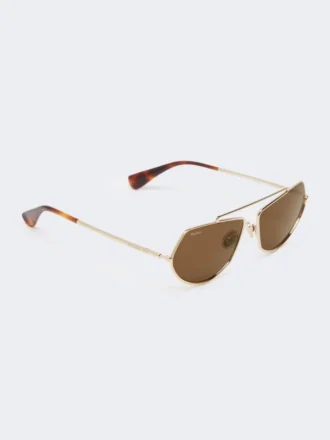 Eckige Sonnenbrille, braun