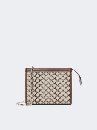 Extra kleine Tasche aus Baumwolljacquard, schwarz