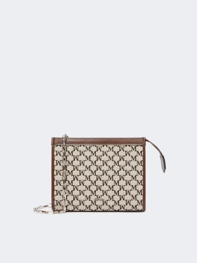 Extra kleine Tasche aus Baumwolljacquard, schwarz Extra kleine Tasche aus Baumwolljacquard, schwarz