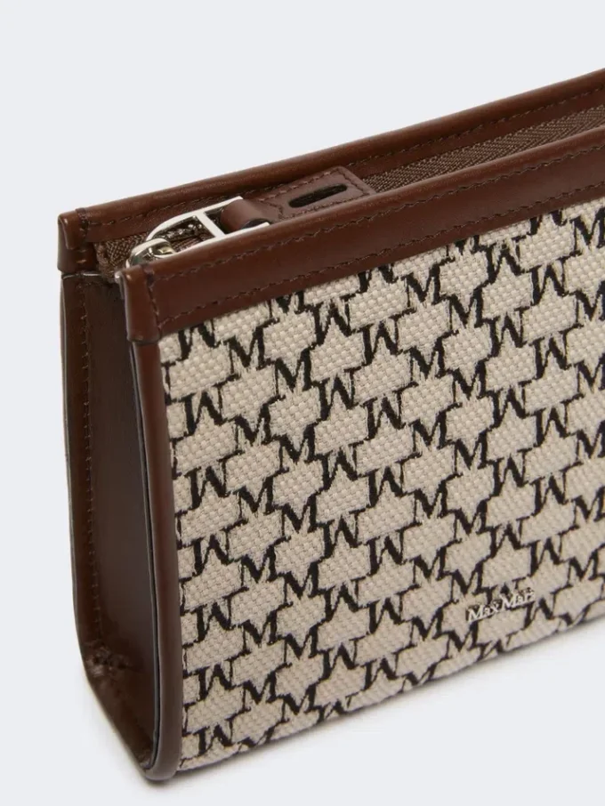 Extra kleine Tasche aus Baumwolljacquard, schwarz Extra kleine Tasche aus Baumwolljacquard, schwarz