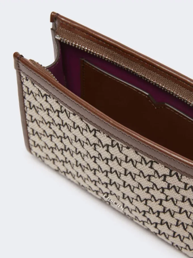 Extra kleine Tasche aus Baumwolljacquard, schwarz Extra kleine Tasche aus Baumwolljacquard, schwarz