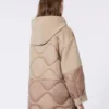 Gefütterter Mantel aus beidseitig tragbarer Wolle und Nylon, Farbe Camel Gefütterter Mantel aus beidseitig tragbarer Wolle und Nylon, Farbe Camel