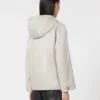 Gepolsterte, wasserabweisende Canvas-Kapuzenjacke, beige Gepolsterte, wasserabweisende Canvas-Kapuzenjacke, beige