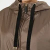 Gepolsterte, wasserabweisende Canvas-Kapuzenjacke, haselnussbraun Gepolsterte, wasserabweisende Canvas-Kapuzenjacke, haselnussbraun