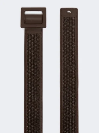 Gürtel in Raffia-Optik, dunkelbraun Gürtel in Raffia-Optik, dunkelbraun