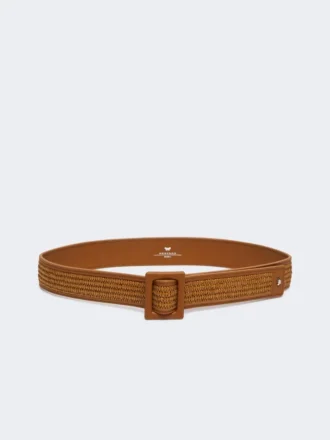 Gürtel in Raffia-Optik, Mandarine Gürtel in Raffia-Optik, Mandarine