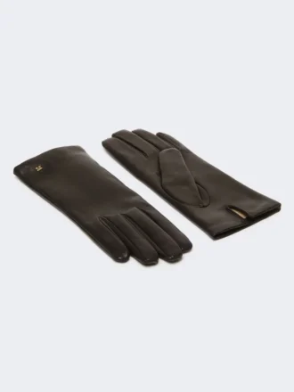 Handschuhe aus Nappaleder, schwarz