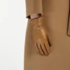 Handschuhe aus Nappaleder, tabakfarben