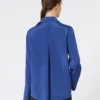 Hemd aus Seidenkrepp, kornblumenblau Hemd aus Seidenkrepp, kornblumenblau
