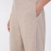 Hose aus Kaschmir und Wollfleece, beige Hose aus Kaschmir und Wollfleece, beige