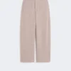 Hose aus Kaschmir und Wollfleece, beige Hose aus Kaschmir und Wollfleece, beige