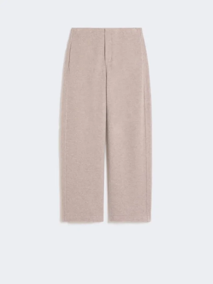 Hose aus Kaschmir und Wollfleece, beige Hose aus Kaschmir und Wollfleece, beige