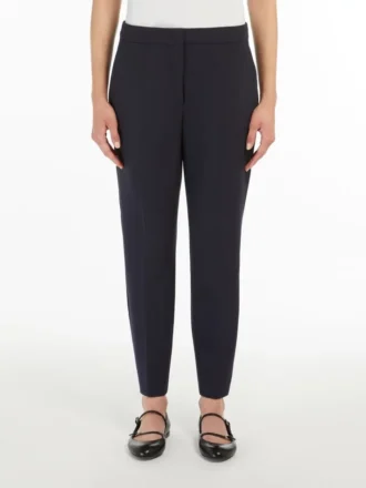 Hose aus Viskose-Jersey, ultramarinblau