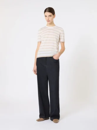 Jerseyhose im Denim-Look, ultramarinblau